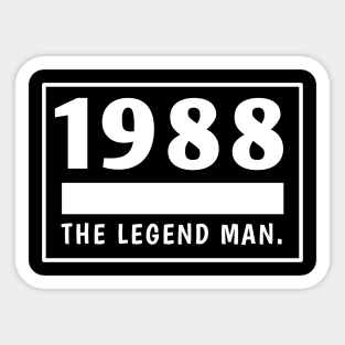 1988 birthday Sticker